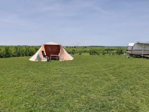 Toiletgebouw van minicamping de Wamberg Texel